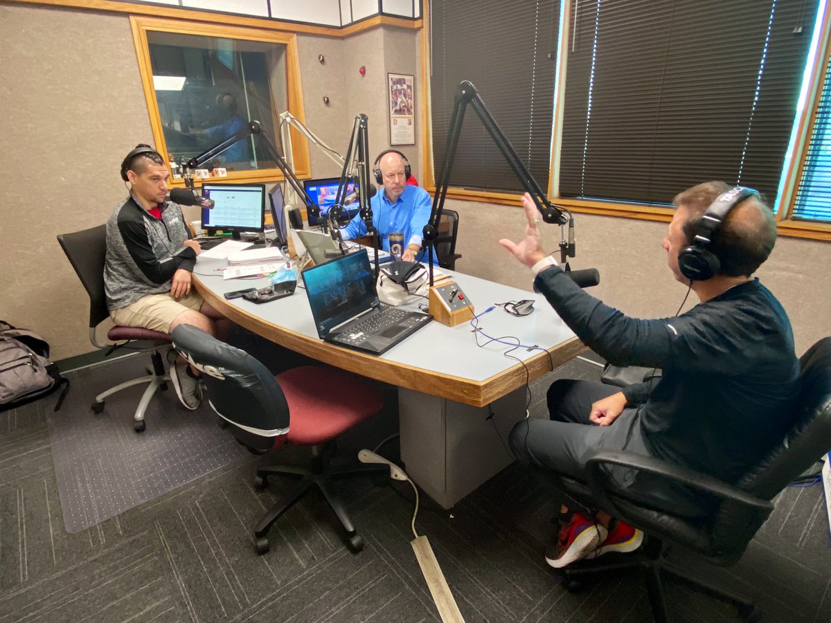 UNMLoboMBB's tweet image. Thanks to #CumulusMedia stations for hosting @LoboCoachPitino this morning. As you heard, the #SweetDeals go live at 9am so get your 🎟