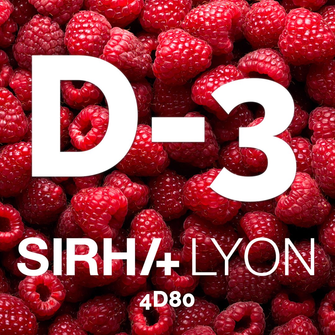 Stay tuned! From the 23 rd to the 27 th of September, Les vergers Boiron's teams will welcome you at the #Sirha exhibition. See you at Eurexpo on stand 4D80 at 9am!