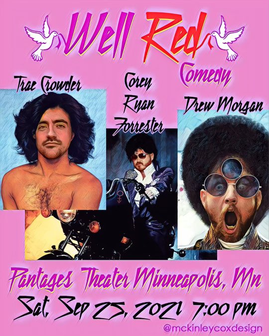 WellREDcomedy.com for tickets