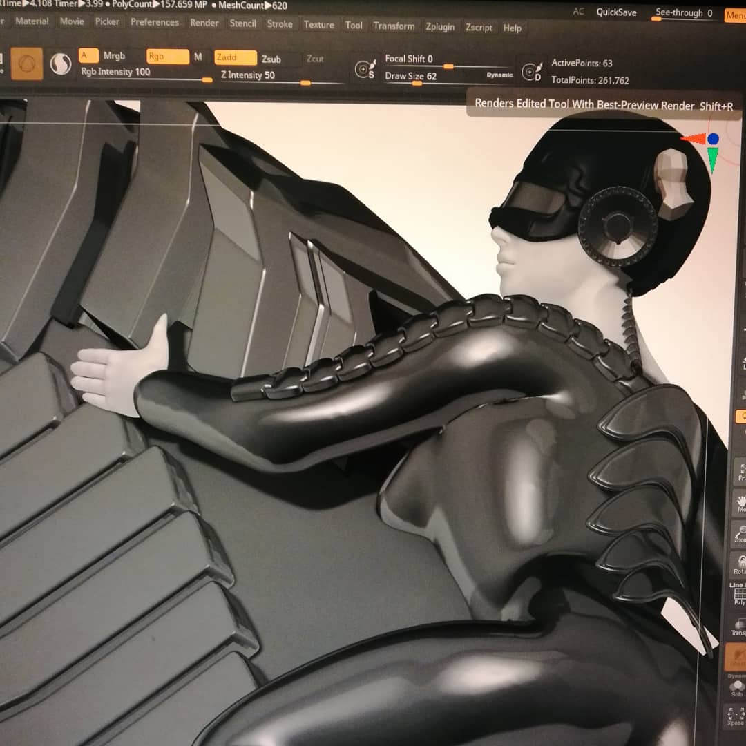 Res_Obscurae's tweet photo. Shapes.. #ZBrush #3dart #cyberpunk #scifi https://t.co/mZMABYJ1C4