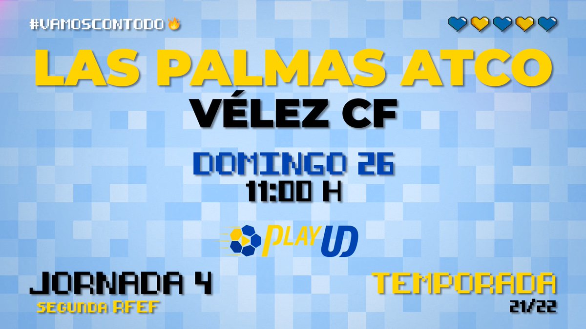 ‼️ Algunos ya tenemos ganas de fin de semana... y ya tenemos ʜᴏʀᴀʀɪᴏ para volver al Anexo. 

🆚 <a href="/VELEZCFoficial/">Vélez Club de Fútbol</a>  
 ⏰ 11:00 h.c. 
🏟️  Anexo al Estadio Gran Canaria
📺 #UDRadio y #UDTV, a través de #PlayUD.

#VamosConTodo 🔥
