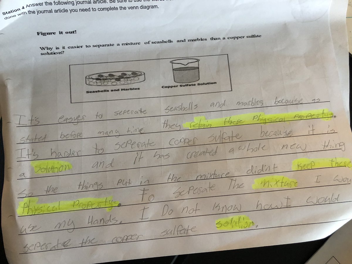 HeadiyehM's tweet photo. Amazing work is being done @SSE_Wildcats! Check out how much these 5th grade scientists are WRITING! Ss are using their environmental print &amp; observations from their Explore to Explain &amp; Elaborate on concepts! #5E #inquirybasedscience @sbisd_science @sciencedude1 @leadlearnerRS https://t.co/kvaS9r37kH
