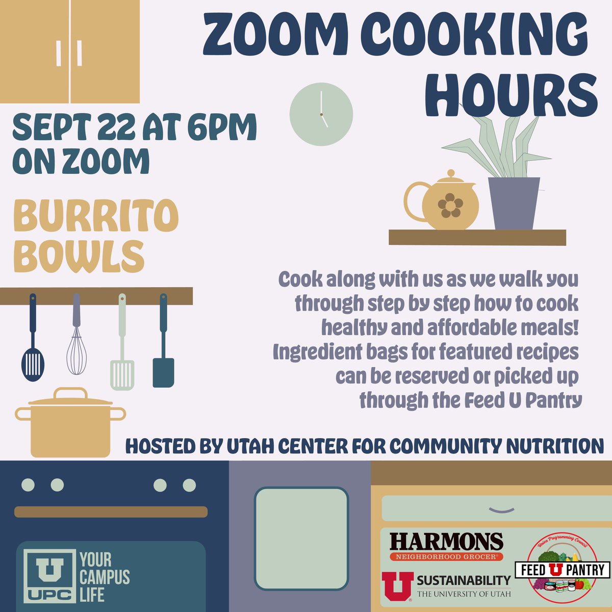 upcuofu's tweet photo. Learn how to make burrito bowls with us tomorrow! Visit https://t.co/XeJdIXQk3b to register. https://t.co/WhXLbJHPSu