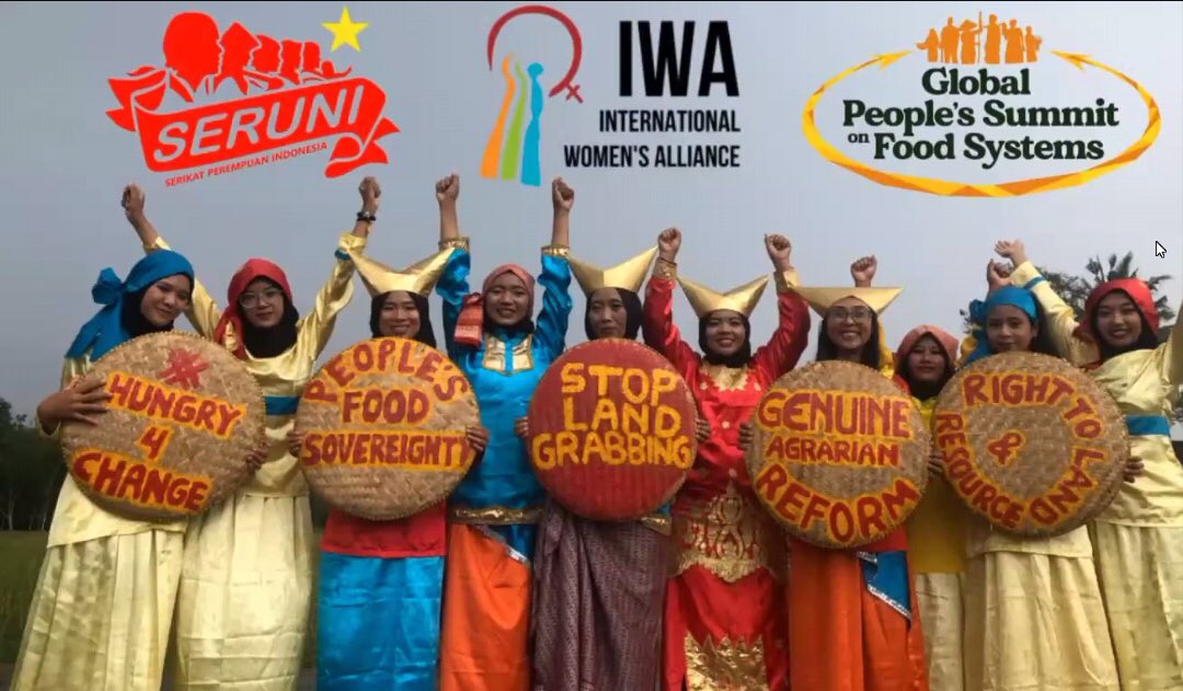 #Rural #Women Dance of Resistance by IWA member Seruni. The Women United, the People United WILL NEVER BE DEFEATED #OurFoodSystems #Hungry4Change