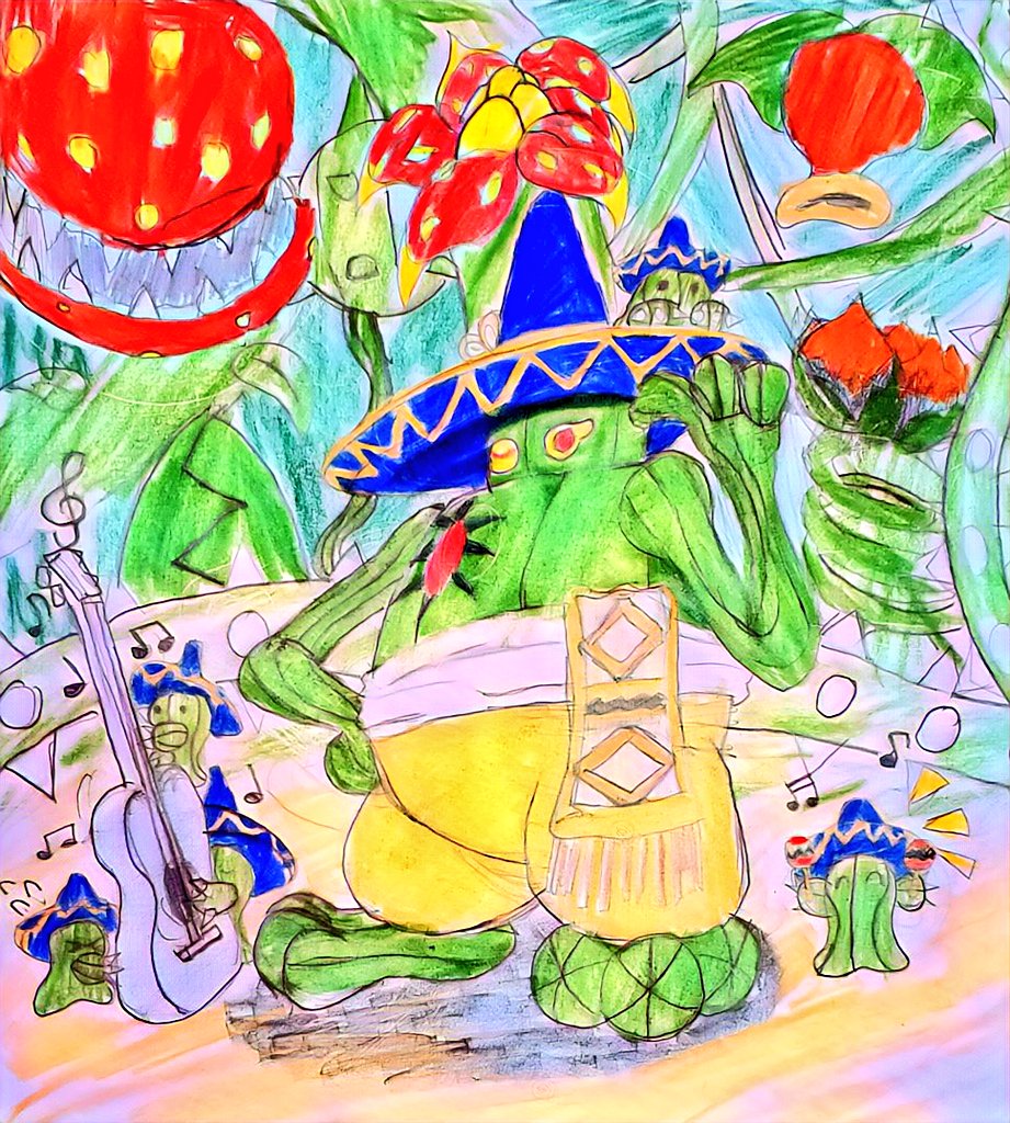 Morgray_Drawn's tweet photo. Give to my cactus boy his own game Capcom!!
#freeMVC2 #Amingo https://t.co/eNpoqP68cv