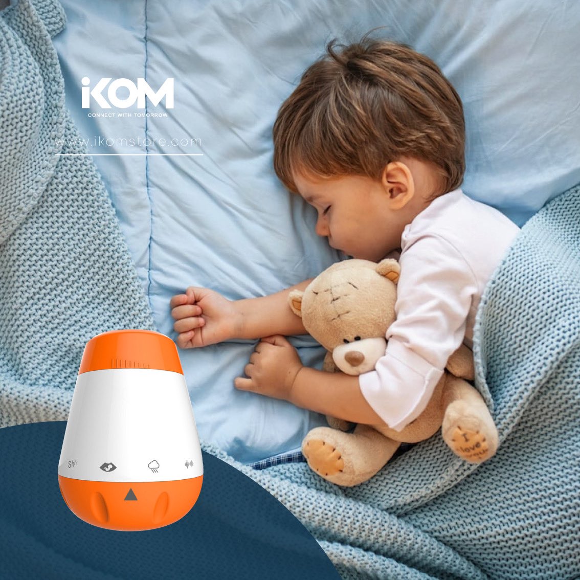 ikomStore's tweet image. Your baby sleeps in cycles and he/she wakes up in between them.
While awake your baby can get easily distracted by the ongoing noises around him/her, a white noise will help  your baby fall right into its next cycle.
Luckily we have a white noise device: the baby soother.