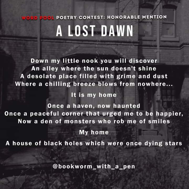 LoudPaintings's tweet photo. Thank you everyone who entered our Dawn: Word Pool Poetry Contest. Congratulations to the following winners! We will be contacting you soon on the website.
Most contests coming in October! 
All Halloween themed 🎃👻💄🎥✏️
We hope you will all participate!
#loudpaintings #congrats https://t.co/lS9GshVcSI