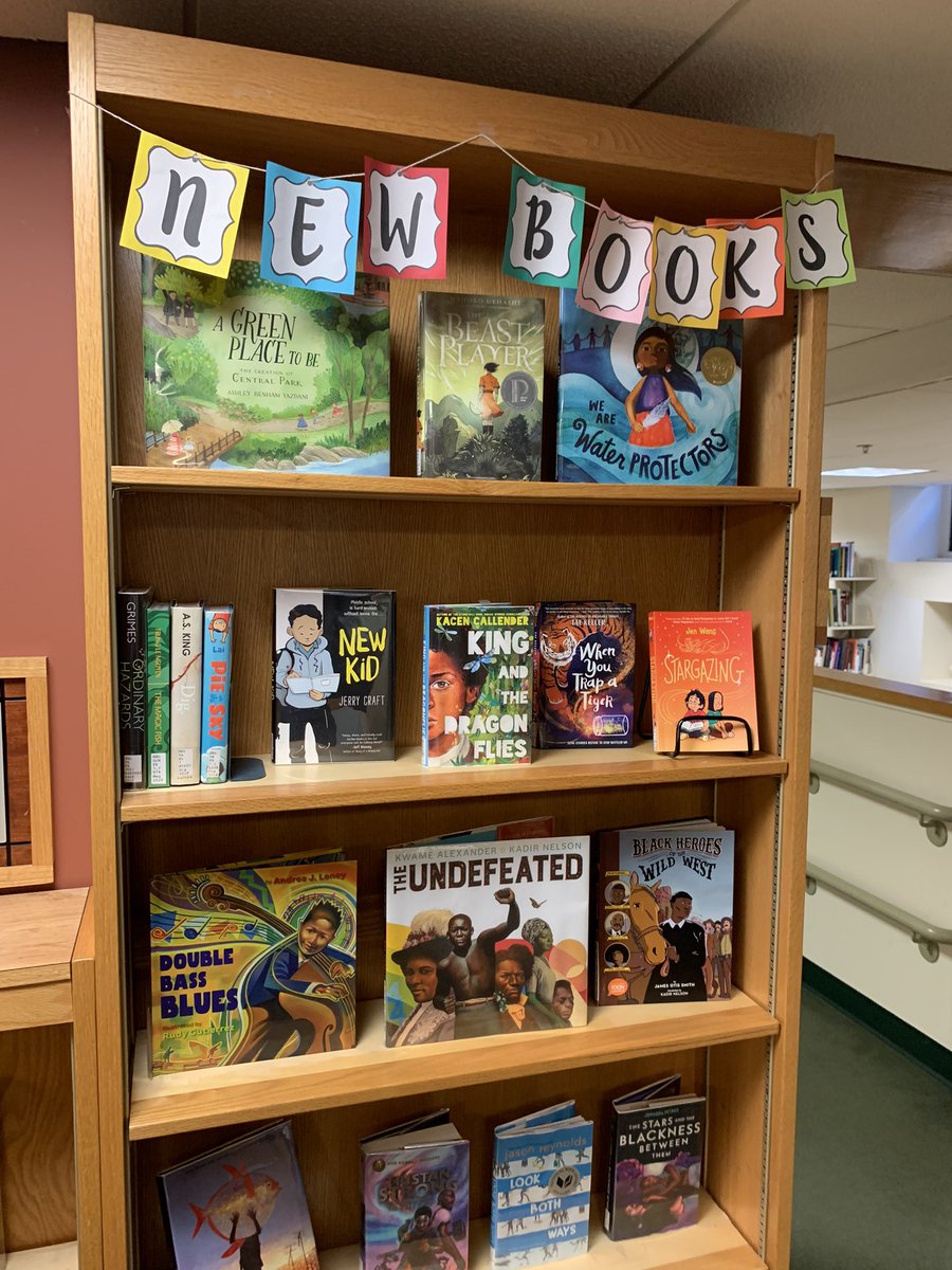 BUPickeringLib's tweet photo. Our new books shelf is updated and ready to go. Come in and check them out! https://t.co/zYrNGPCWzu