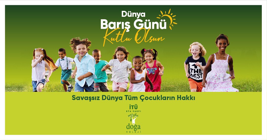 Birlikte daha adil, sürdürülebilir ve eşit bir dünya inşa edebiliriz. 21 Eylül #DünyaBarışGünü kutlu olsun!