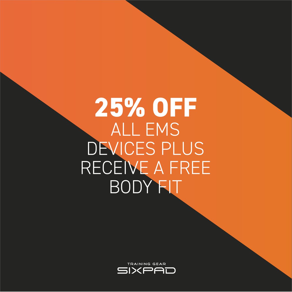 Want some good news? Well... OUR SEPTEMBER FLASH SALE IS HERE! 🎉 It's time to kickstart your EMS fitness journey with your very own SIXPAD device! Everything In our EMS series is 25% off plus you can get yourself a FREE body fit with every purchase! #SixPadEurope
