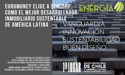 RevEnergia's tweet photo. Euromoney elige a Sencorp como el mejor desarrollador inmobiliario sustentable de América Latina
https://t.co/eCQ1jfwcQ0
#Santiago #Chile #Euromoney #ranking #RealEstateAwards2021 #Sencorp #Senerman #MejorDesarrolladorInmobiliarioSustentable #AméricaLatina #Oficinas #Negocio... https://t.co/K4vQ9XgI35