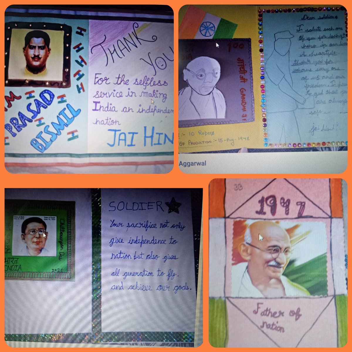 On Gratitude Day Ss of cl 3 paid their tribute to Freedom fighters who fought for us& gave us the privilege to call ourselves the citizens of free country #Ahlconintl @ashokkp @y_sanjay @KavitaS2003 @Shipra_Srivastv @sdg4all @cbseindia29 @sdgforindia
