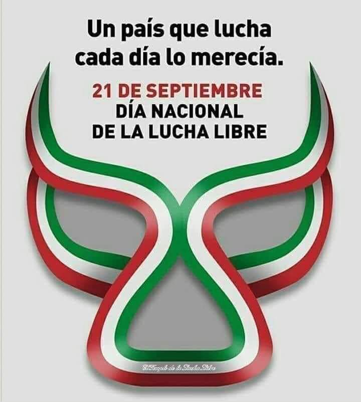 Feliz día a todos los que pertenecemos a éste maravilloso espectáculo!

Viva la Lucha Libre 👏👏👏