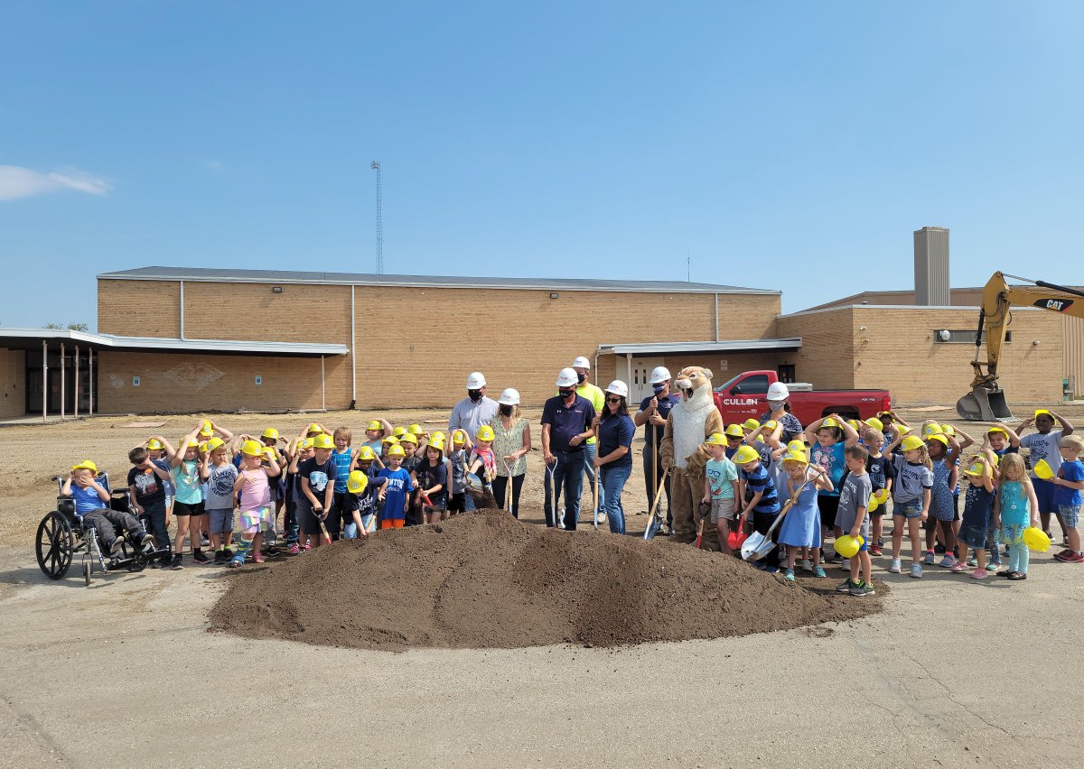 Check out the #groundbreaking photos at <a href="/clintonwischool/">Clinton Community School District</a> Elementary School! Hard hats were on and shovels ready to go. 

#BreakingGround #BeCougarProud