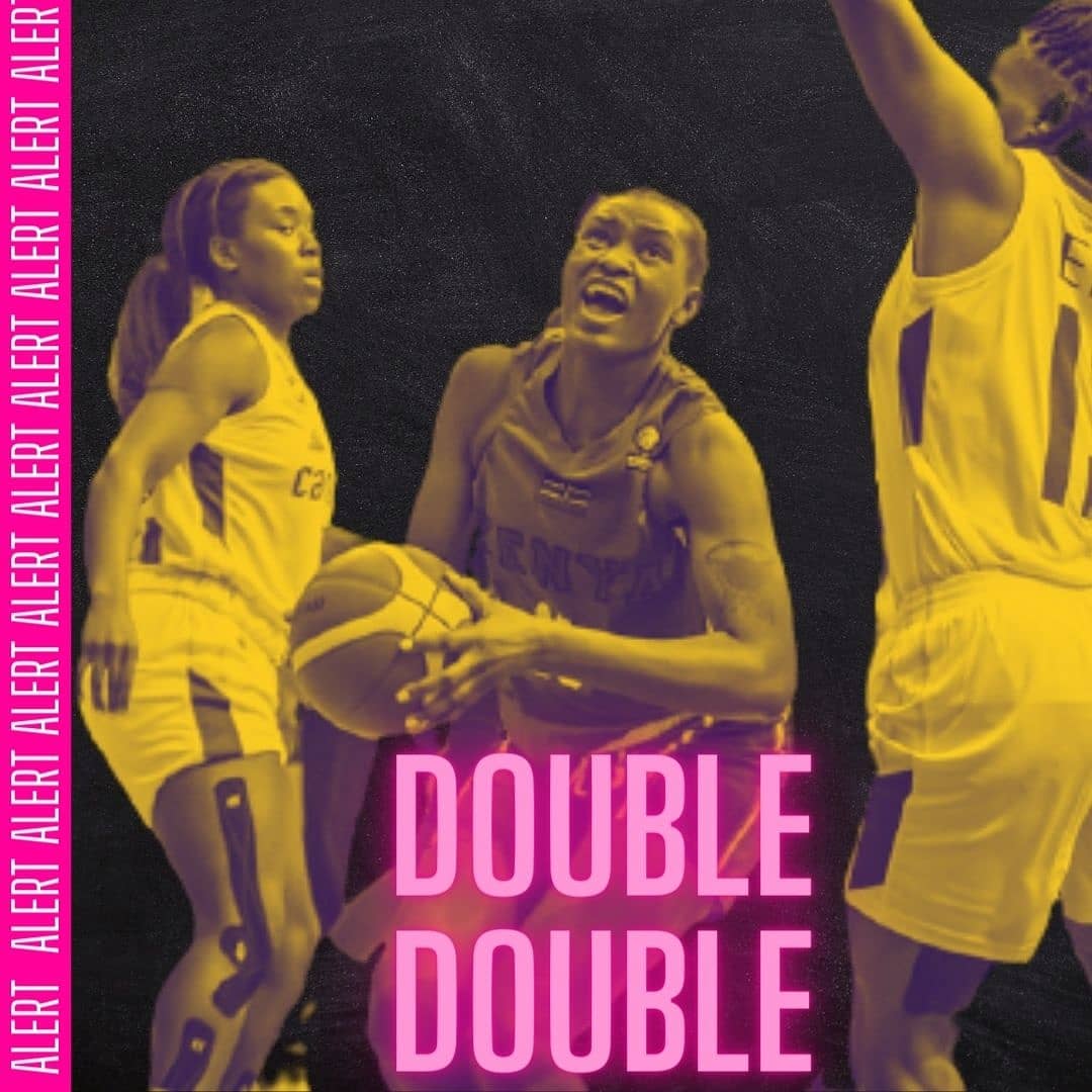 In Kenya's first match up against Cameroon, Mercy Wanyama had the only double double for Kenya with 12 points and 10 rebounds. They don't call her "beast" for nothing.

#recap
#teamlioness #kenyabasketball #afrobasketwomen