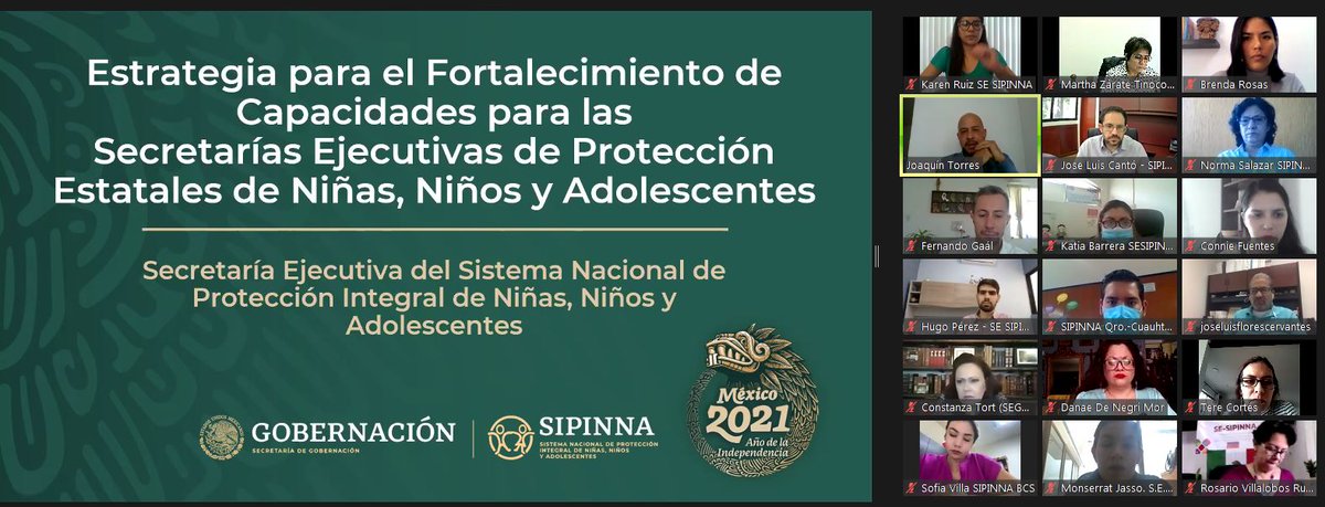 SIPINNA_MX's tweet photo. En Sesión Permanente de la Comisión de Secretarías Ejecutivas del #SIPINNA se presentó el Modelo de Orientación Psicológica Virtual para Adolescentes #TuEspacioDeDiálogo y la Estrategia para el Fortalecimiento de Capacidades en las Secretarías Ejecutivas de los SIPINNA Estatales. https://t.co/uFMs7An0mG