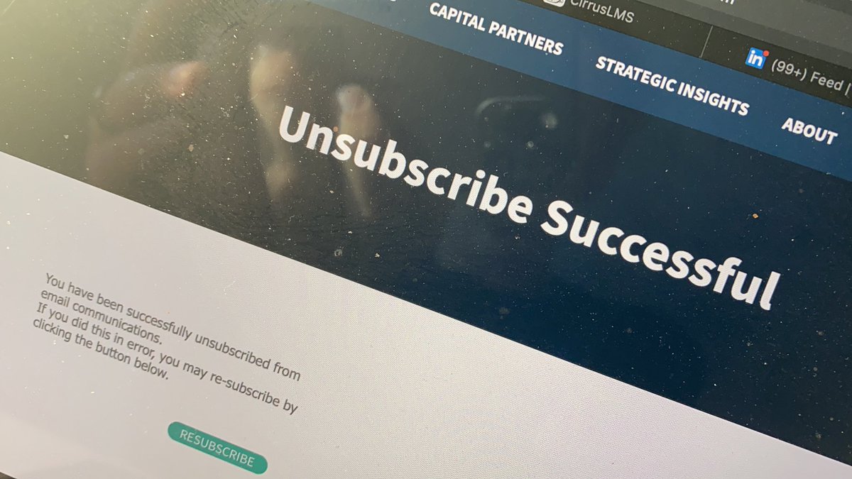 Another day, another string of unsubscribe attempts