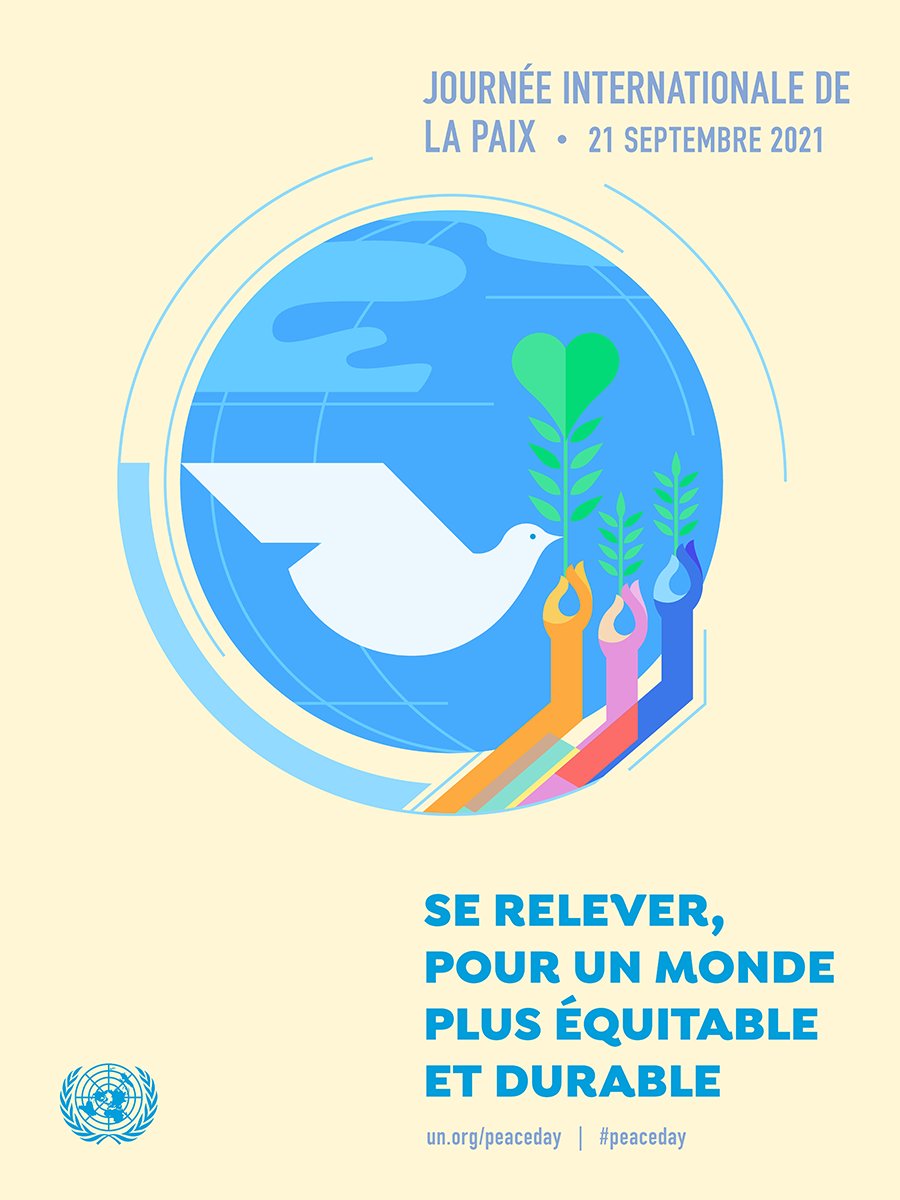 En cette #Journéedelapaix, le CECCE invite à réfléchir de manière créative sur la meilleure façon d'aider tout le monde à mieux se rétablir, à devenir plus résilient et sur comment transformer notre monde en un monde plus égalitaire, plus juste, équitable, inclusif, durable. 🙏🕊