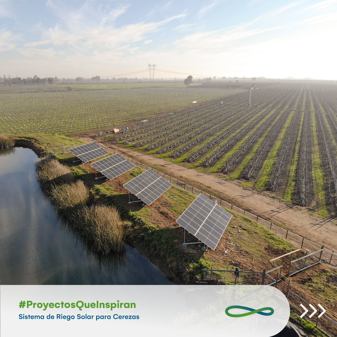 GSolper's tweet photo. #Proyectosqueinspiran
👉🏻30 Hectáreas de Cerezas en producción.
👉🏻64 Paneles solares. 
👉🏻25 kWp de energía solar.

Ahorramos energía y sumamos eficiencia💡 
 
#Solper #Riegosolar #agriculturasustentable #riegoporgoteo #pivotsolar  #Usuariogenerador #energiasolarmendoza https://t.co/cphU4BF3KR