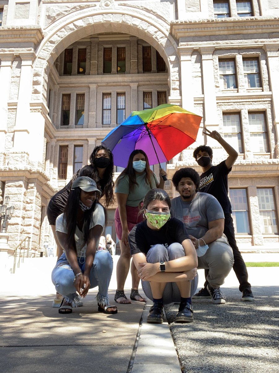 texrisingut's tweet photo. Over the weekend and into yesterday, our team showed up to tell the legislature two things:

No gerrymandering and no attacks on trans kids. #txlege https://t.co/SdNupuQKFt