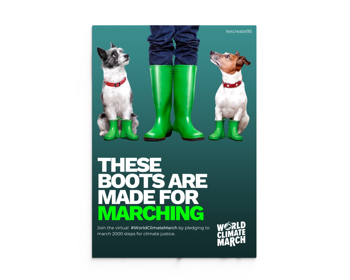 lexcreatestudio's tweet image. And that's just what they'll do 

@OneMinuteBriefs - Encourage people to join the virtual #WorldClimateMarch by pledging to march 2000 steps for climate justice with @Oxfam