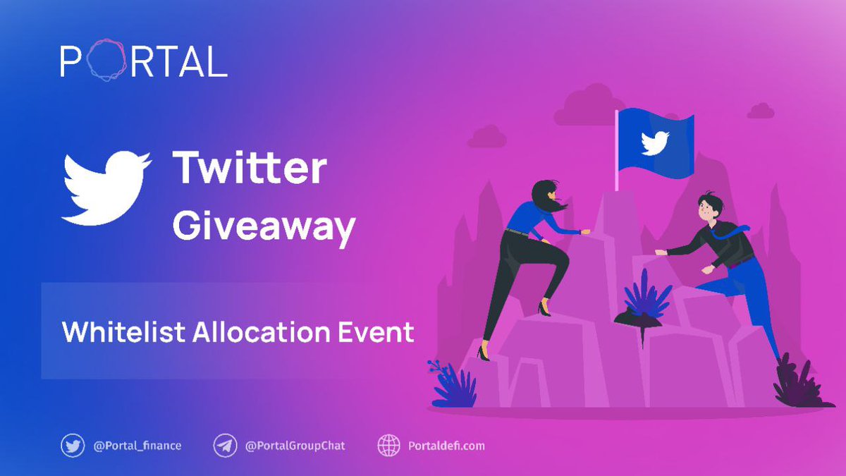 Portal Defi Whitelist Allocation Event

🔥 P2P Cross Chain Atomic Transactions DEX on BTC 🔥

✅ 135 whitelist spots - $75 each
✅ Increase entries with actions
✅ Sept 30th - winners will be selected

Join now &amp; RT this post: go.portaldefi.com/whitelist-give…