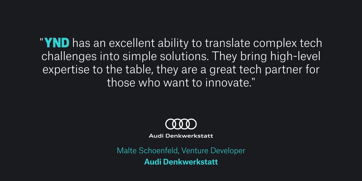 Another great story to share with you. We look forward to working with #Audi Denkwerkstatt on new exciting #sharedmobility projects. Stay tuned! #mvp #softwaredevelopment 👇hubs.la/H0XP9hq0