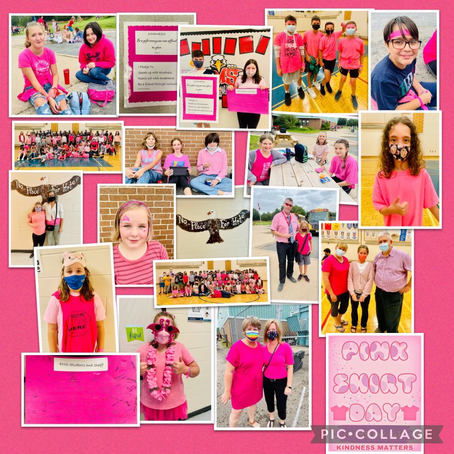 A big shout out to our staff and students for spreading kindness! #pinkday #KindnessMatters