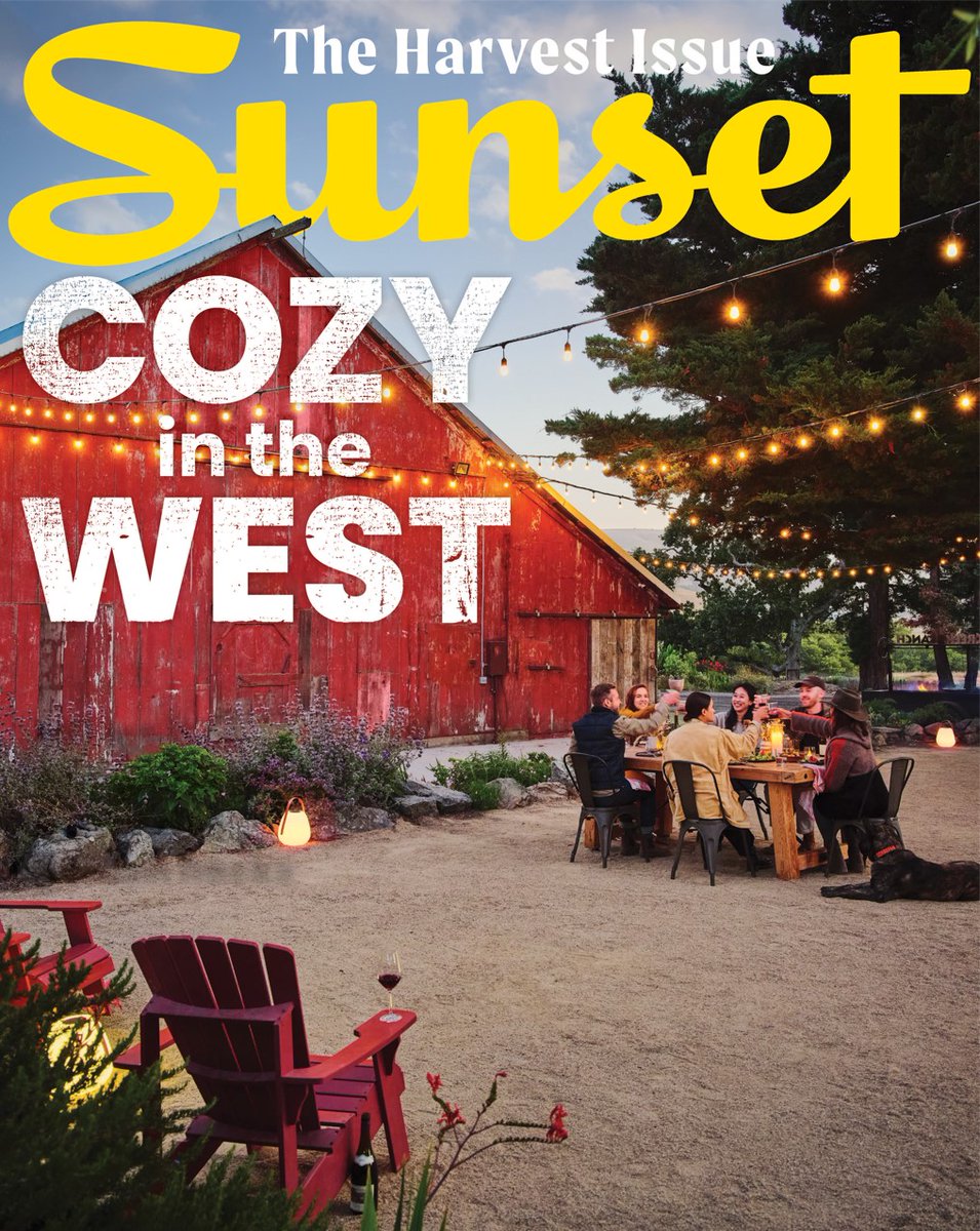sunset's tweet photo. Our Harvest issue is out NOW on newsstands. Hereโs a taste of whatโs inside:
๐ฉโ๐ณ Fall recipes
๐ท Wine country escapes
๐ Eco-friendly home upgrades
To subscribe, download the #SunsetMag app, or find it on newsstands visit https://t.co/9ltQyPR34G https://t.co/rTJLW9WBJm