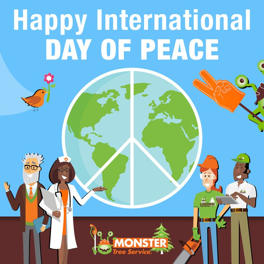 Monster_Careers's tweet image. Happy #InternationalDayOfPeace #Monstertreeservice