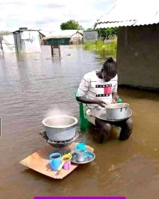 Unity state need emergency respond from humanitarian, you all can see the situation being devastated by flooding.