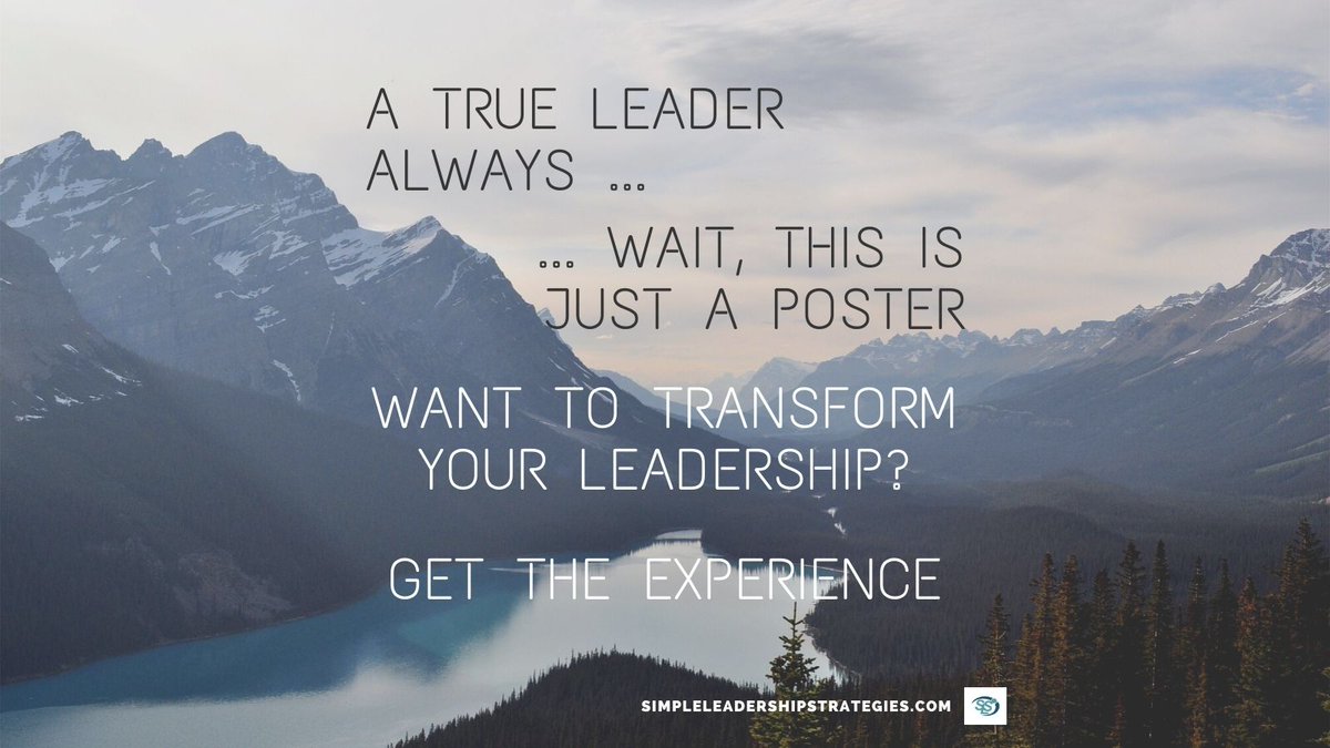 TheSLSTeam's tweet image. Lovely wall posters will cover nail holes, but they won&apos;t change how you lead. The Transformational Leader-Manager (TLM) Experience from @TheSLSTeam ... now THAT will shake things up. #GetTheExperience today, virtually - with no walls to cover - at simpleleadershipstrategies.com/VirtualWorksho…