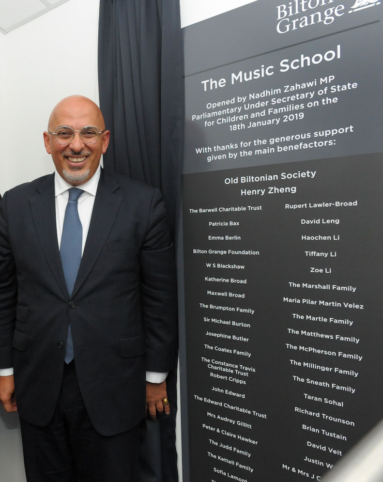 We might be a little late but congratulations to <a href="/nadhimzahawi/">Nadhim Zahawi</a> on his new position. He opened our refurbished music school in 2009

#bgfirststep