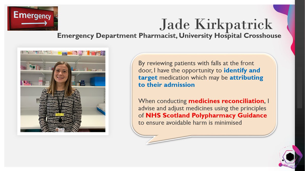 NHS Ayrshire & Arran Pharmacy (@nhsaaapharmacy) on Twitter photo 🏥 From the beginning of the patient journey, we'd like to introduce <a href="/kirkpatrickjz/">Jade Kirkpatrick</a> who works in the UHC Emergency Department in <a href="/NHSaaa/">NHS Ayrshire & Arran</a> telling us how she contributes to managing patients with falls 💊
<a href="/Jak673/">Falls Coordinator NHSAAA Jackie Bartlett</a>
#NHSAAQI #ThinkFalls #FallsAwarenessWeek #WorldPharmacistsDay 🏥 From the beginning of the patient journey, we'd like to introduce <a href="/kirkpatrickjz/">Jade Kirkpatrick</a> who works in the UHC Emergency Department in <a href="/NHSaaa/">NHS Ayrshire & Arran</a> telling us how she contributes to managing patients with falls 💊
<a href="/Jak673/">Falls Coordinator NHSAAA Jackie Bartlett</a>
#NHSAAQI #ThinkFalls #FallsAwarenessWeek #WorldPharmacistsDay