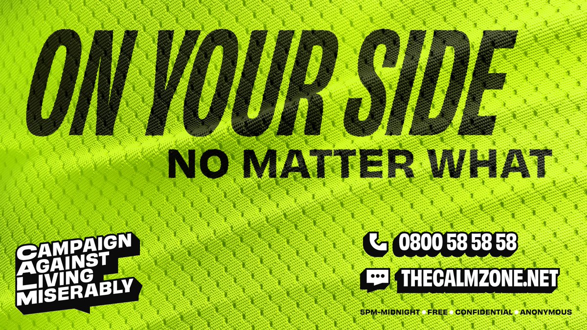 Worried about what the future holds? Our helpline &amp; webchat are open from 5pm until midnight. Call us on 0800 58 58 58, or chat to our trained helpline staff online.

No matter who you are or what you're going through, it's free, anonymous &amp; confidential.

thecalmzone.net/help/get-help