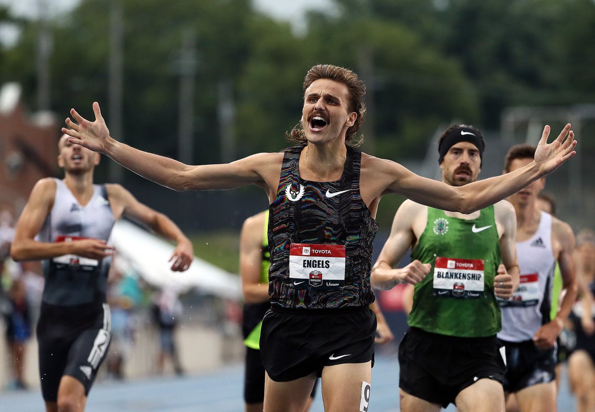 Sam_Chase15's tweet photo. @Craigengles ran so I could walk (Shout-out @LetsGoSouthXC for the uniform from the 1996 Atlanta Olympics) #96Olympics #Mullet #FearTheStash #distancerunner #shortshorts4TW #PHSHOCO21  @SOUTH_STUCO https://t.co/y8252Vc45w