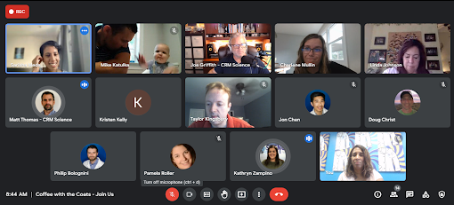 CRMScience's tweet photo. ☕Coffee with the Coats | September 21
🥼We enjoy starting off the mornings talking with our fellow colleagues over our morning coffee. Thanks everyone who joined us to chat!
🙌Also big thank you to Sarisha Meda for being our spotlight speaker.
#morningcoffee #am #CRMScience https://t.co/6P4CLSa8W3