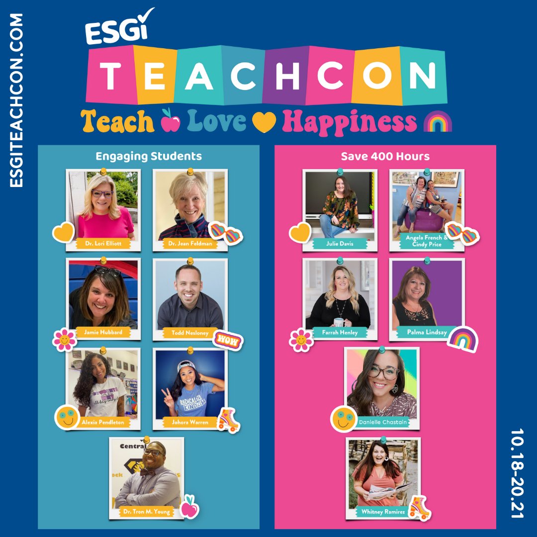 esgisoftware's tweet photo. TeachCon is back &amp; better than ever! Join keynote speakers along with other education leaders that will share strategies &amp; practical tips &amp; tricks required of todays teachers. Seats are limited!

Register Today! https://t.co/jgFJt8xvJF

#edchat #Edutwitter #edtech #GYTO #ECE https://t.co/1ecIDF6c5i