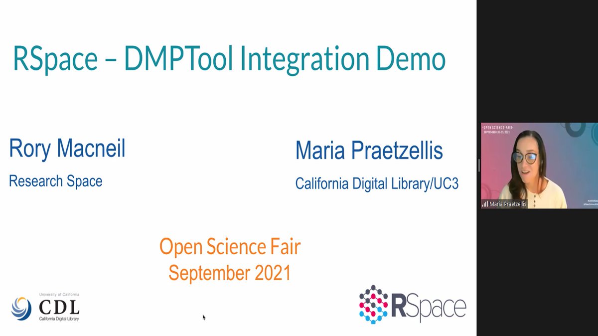 @DMPTool + RSpace: Integration between a #DMP and an open electronic #notebook to enhance #FAIR data capture and #workflows
Join the #OSFAIR2021 demo at zoom.us/meeting/regist…