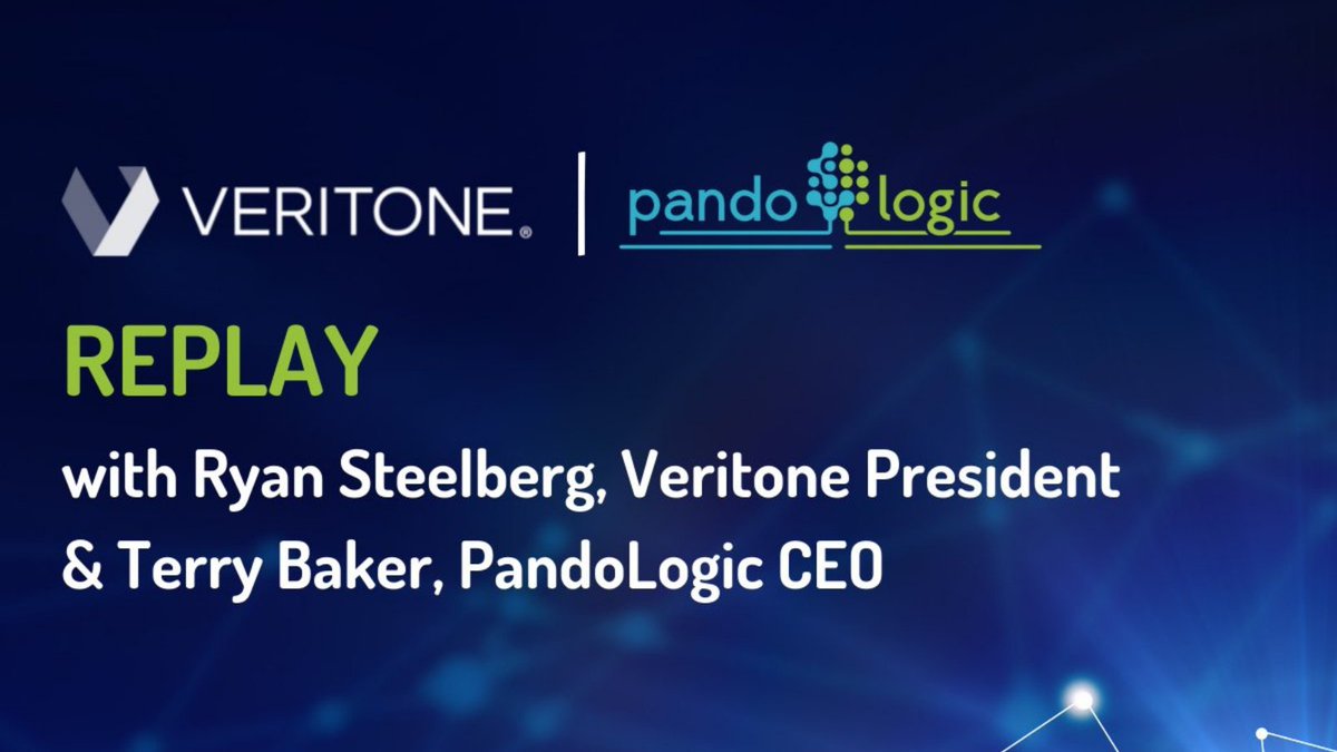 veritoneinc's tweet photo. Questions about the recent @PandoLogic acquisition?
Watch the @LinkedIn Live replay with Veritone President Ryan Steelberg and PandoLogic President and CEO Terry Baker: https://t.co/LYT2cuE6pj
#IntelligentRecruiting #HCMSoftware https://t.co/TXEQC9UCmb