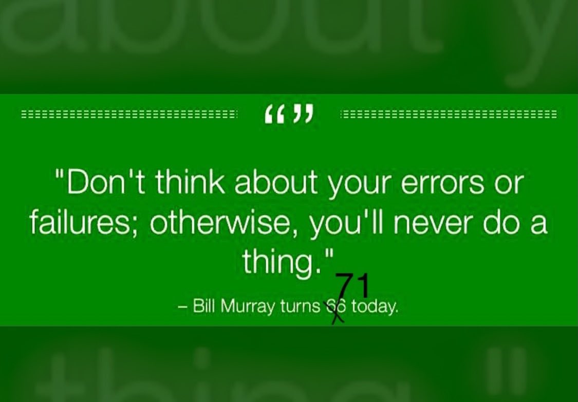 FirstHuntsville's tweet photo. #famousquotes #happybirthdaybillmurray https://t.co/VAfH1AkBzu