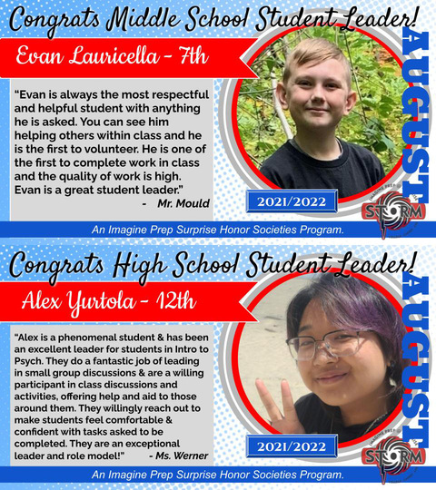 Imagine Prep Christmas Break Schedule 2022 Imagine Prep Surprise On Twitter: "Our Student Leaders Of The Month For  August 2021, Evan Lauricella & Alex Yurtola. Https://T.co/7F3Dgdyezy  Https://T.co/Hbyfs2Tya2" / Twitter