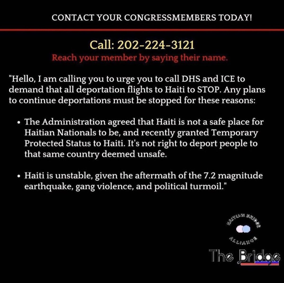 🚨NEW YORK: Here is what you can do NOW to support Haitian immigrants. 1. Join @haitianbridge at the United Nations Plaza on 43rd st & 1st Ave. Going on NOW! 2. Keep calling your government representatives. #tpsforhaiti #haiti #immigrationisaBlackissue