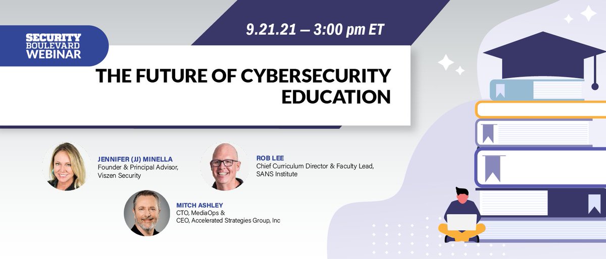 SANSInstitute's tweet image. Join @robtlee and a panel of other cybersecurity experts today at 3pm ET as they review the results of this year’s #CloudSecurityReport in The Future of Cybersecurity Education webcast.  @securityblvd #ISC2 #CyberSecurity #EducationFutures ow.ly/VzqU50GdUdG