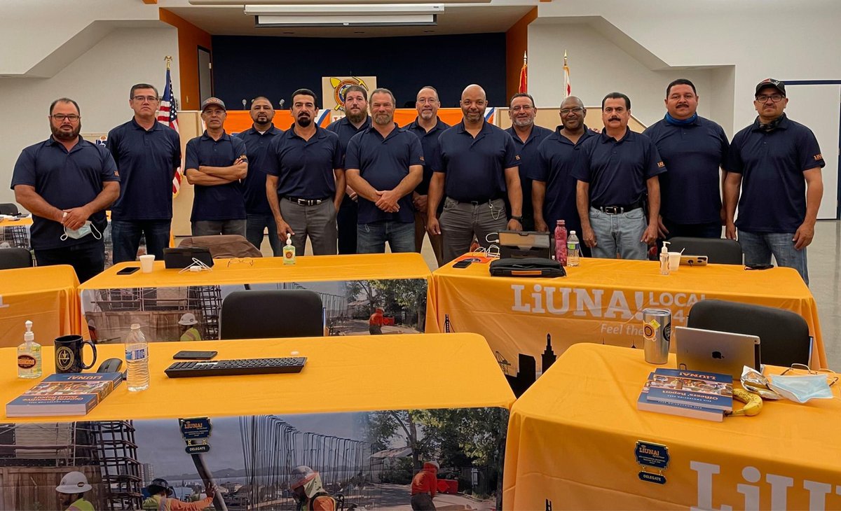 NCDCL's tweet photo. @LIUNA convention delegates in California early this morning from @LiUNA261 @gotv_li &amp; @LiUNA324 #FeelthePower 👊 https://t.co/ftj84mRph8