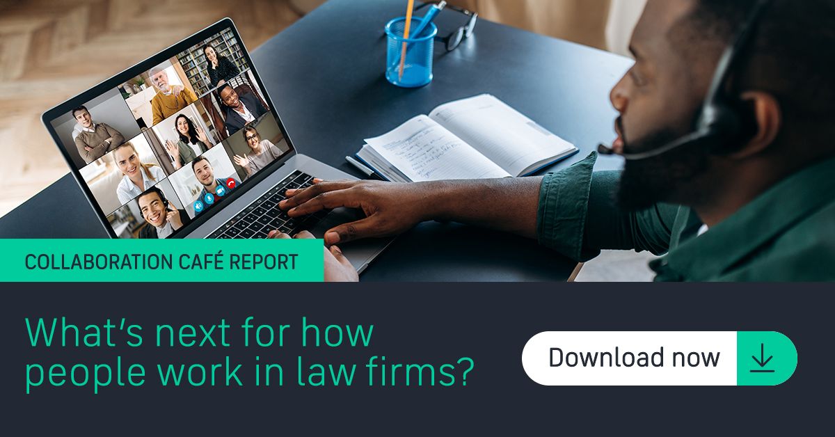 How can a hybrid model work for a law firm? What are the implications, opportunities, risks and pressure points? Download the Collaboration Café report to learn the benefits and challenges of building a flexible hybrid workplace: bit.ly/3iz448M