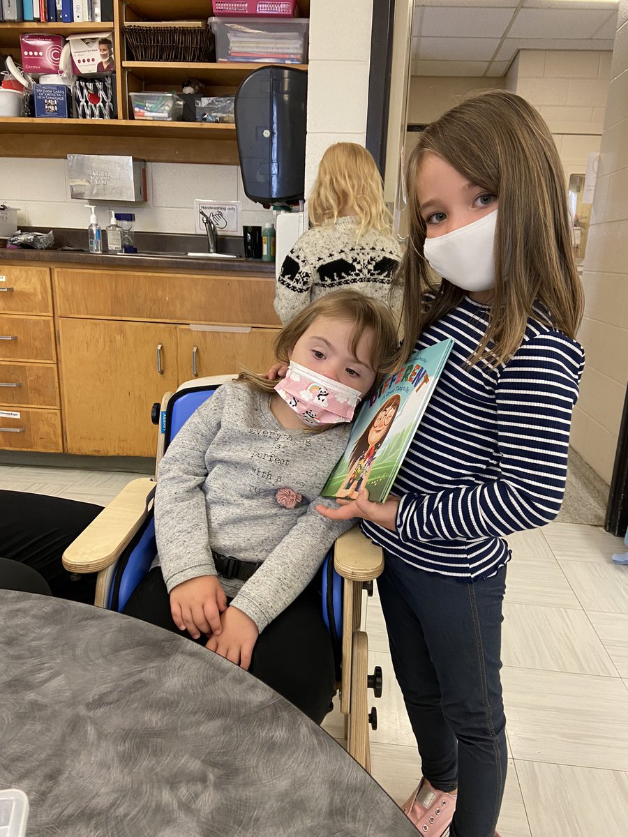 These beloved children of God always amaze me. This student has been practicing sign language at home and bought a beautiful story about inclusion for her friend and to share with the class. My heart is full ❤️ #ALCDSBbeloved <a href="/alcdsb_olmc/">Our Lady Mt Carmel</a>