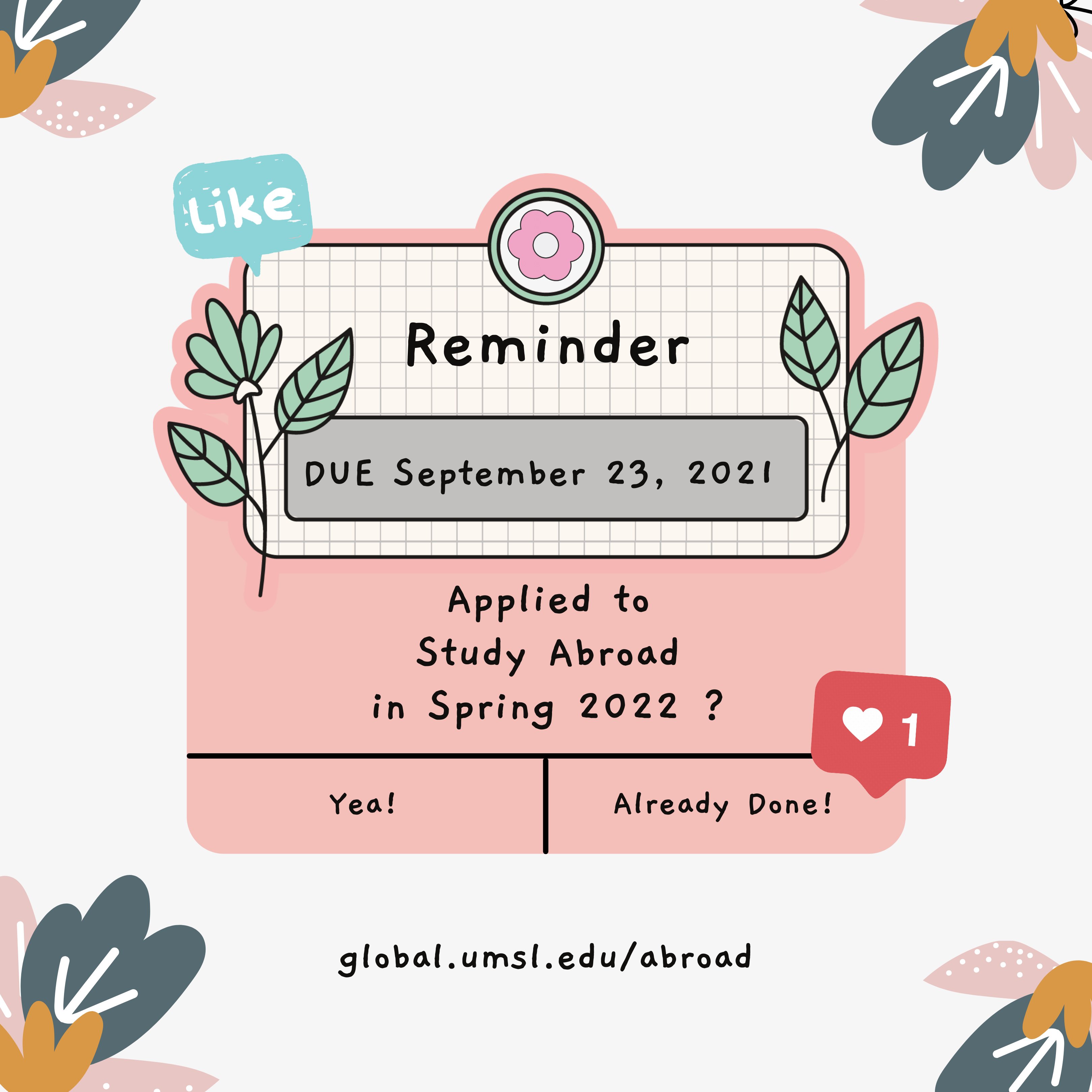 Umsl Finals Schedule Spring 2022 Umsl Education Abroad (@Umsledabroad) / Twitter