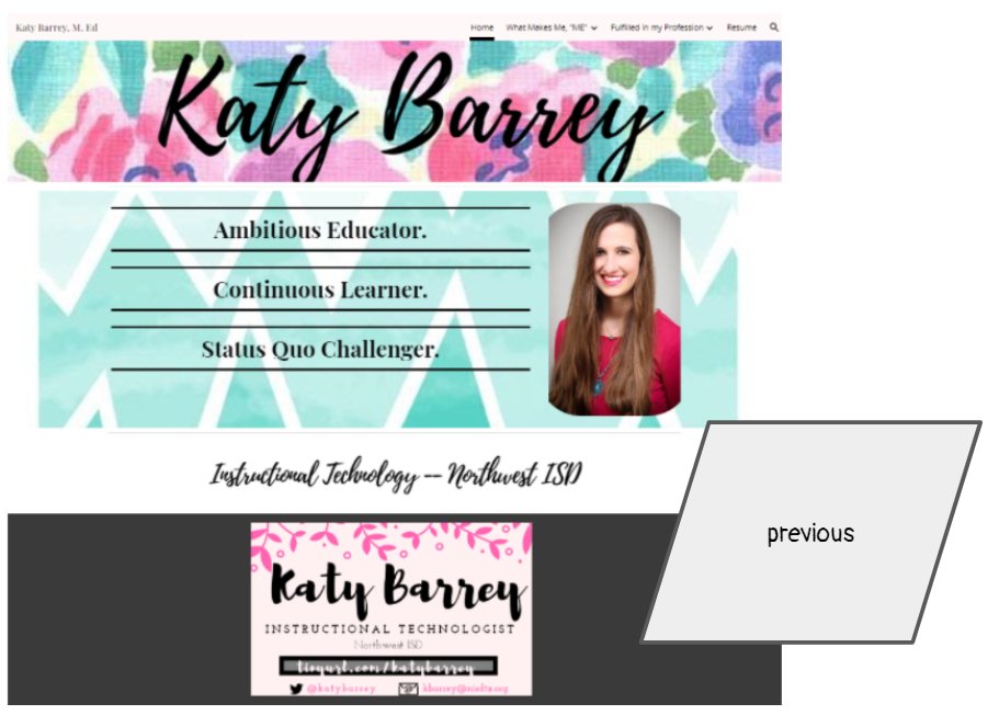 katybarrey's tweet image. Your #ePortfolio should be something you LOVE as it is a digital representation of YOU. I wasn't connecting with my homepage anymore, so it got a simple facelift and I'm loving it again! Thanks @canva for making design easy! Encourage #changeovertime 📈💌

tinyurl.com/katybarrey