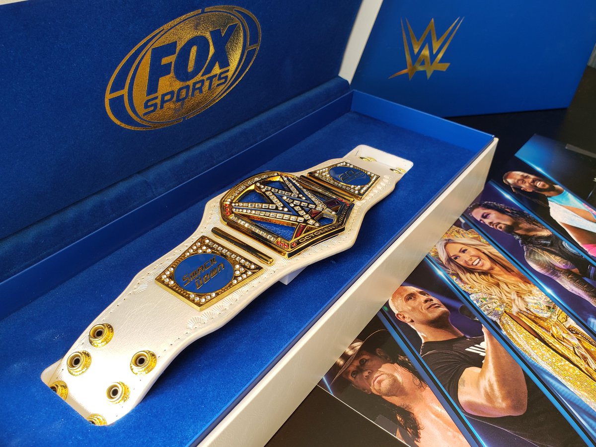 theluchadorpod's tweet photo. We're giving away a rare WWE Mini-Replica belt to a lucky follower that retweets this! The championship was only given to Fox executives at the Smackdown! premiere. Winner will be chosen Oct 5th to celebrate our release of Ep 1! Listen to our trailer here: https://t.co/C0plHfWBFj https://t.co/GnPLDimFWN